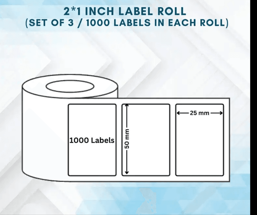Thermal labels 2 inch x 1 Inch (250 labels) Set of 10