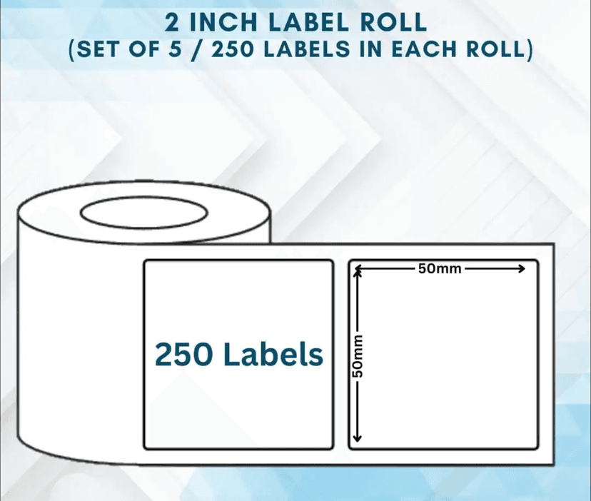 Thermal labels 2 inch x 2 Inch (100 labels) Set of 10