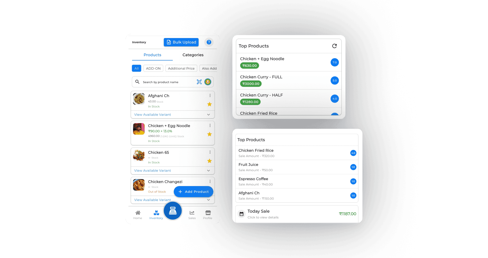 Organize products by category and details using Apna BillBook inventory tools