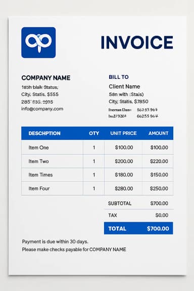 Quick Retail Sales Invoice