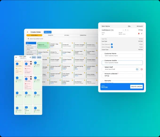 Apna BillBook app creating a GST invoice quickly